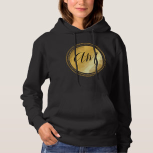 Camiseta Texto personalizável geométrico mínimo do ouro