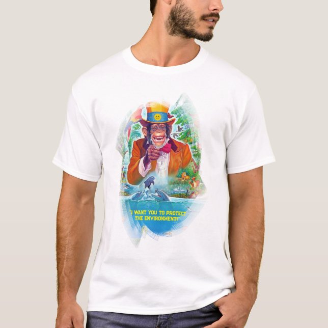 Camiseta Texto personalizável que quero que você Modelo de  (Frente)