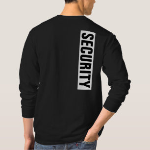 Camiseta Texto personalizável significa segurança em preto