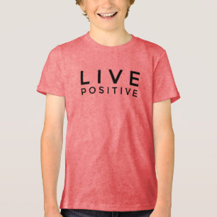 Camiseta Texto Positivo ao Vivo - Vibes Inspiradoras!