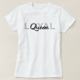 Camiseta Texto preto clássico Rainha leal