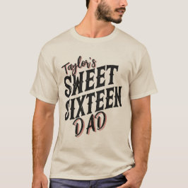 Camiseta Texto Preto e Rosa Moderno de 16 Pais