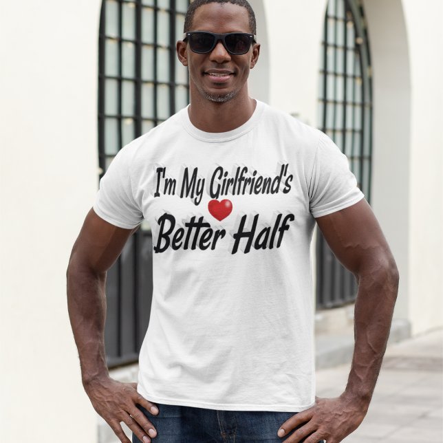 Camiseta texto preto namorada engraçado (Criador carregado)