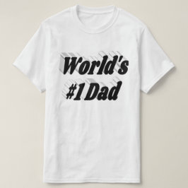 Camiseta texto preto pai