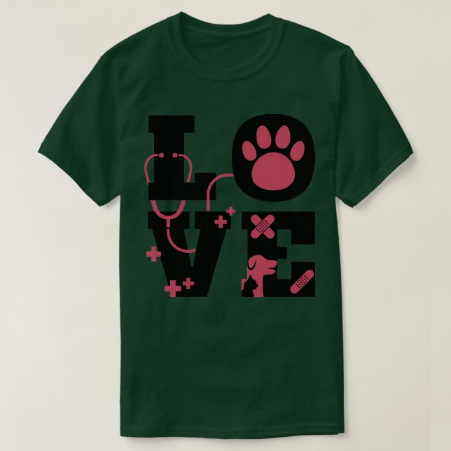 Camiseta Texto Preto para Animais de Amor Corinto (Frente do Design)