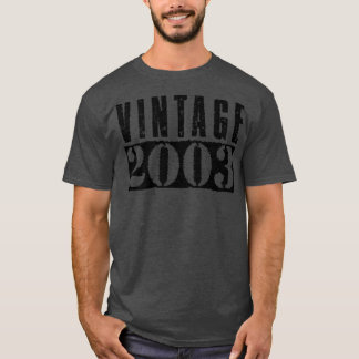 Camiseta Texto Preto Vintage 2003