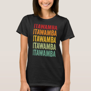 Camiseta Texto Rainbow do Condado de Itawamba