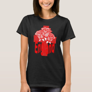 Camiseta Texto Red England Rua Isolada George Cross E Rosa