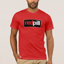 Texto Red Pill™ Logotipo Preto Bella Canvas T-Shir