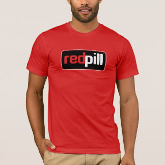 Camiseta Texto Red Pill™ Logotipo Preto Bella Canvas T-Shir