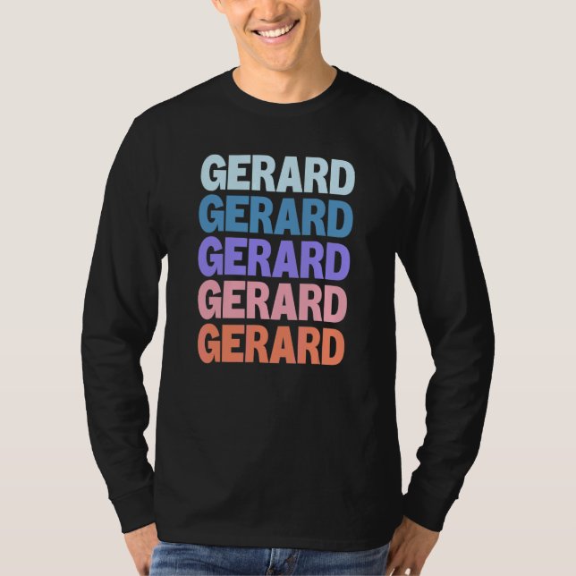 Camiseta Texto Repetido Moderno Gerard (Frente)