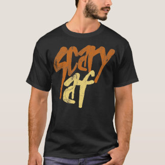 Camiseta Texto Retroativo Af Vintage assustador