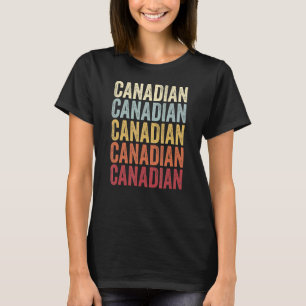 Camiseta Texto Retroativo Vintage canadense TX