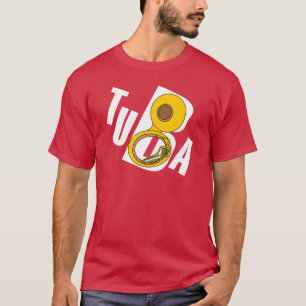 Camiseta Texto Tuba Inclinado