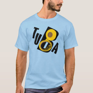 Camiseta Texto Tuba Inclinado
