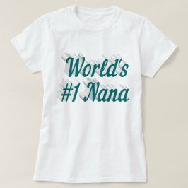Camiseta Texto verde da Nana