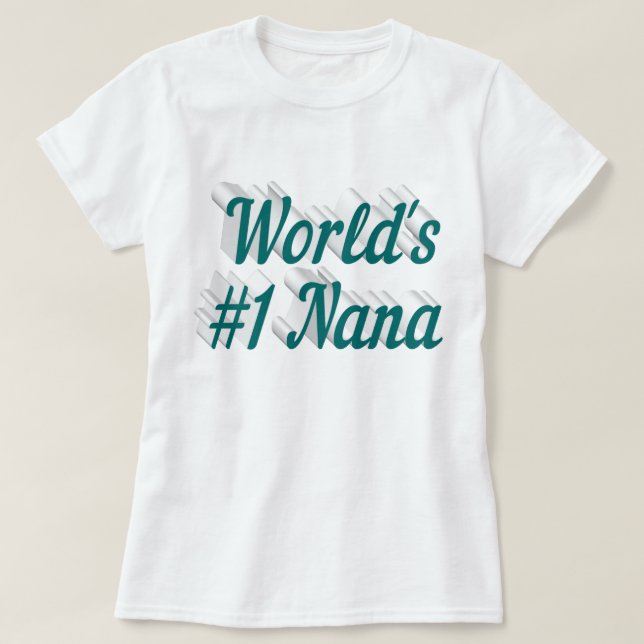 Camiseta Texto verde da Nana (Frente do Design)