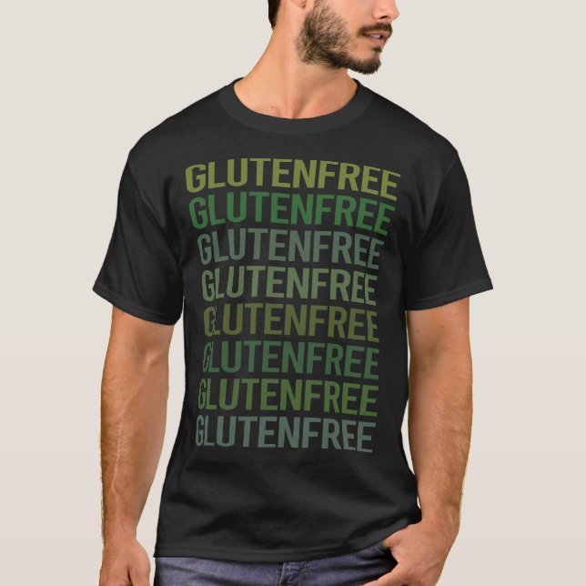 Camiseta Texto Verde sem Gluten (Frente)
