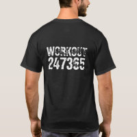 Texto vestido e arranhado Workout 247365 branco
