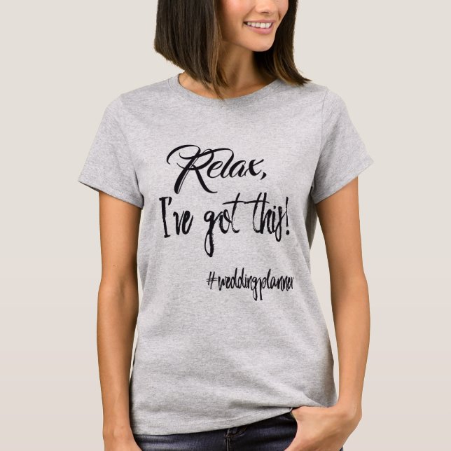 Camiseta Textografia do Planejador Trendy Wedding (Frente)