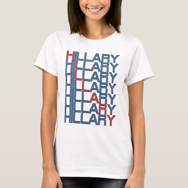 Camiseta textoPilhasClinton hillary (Frente)