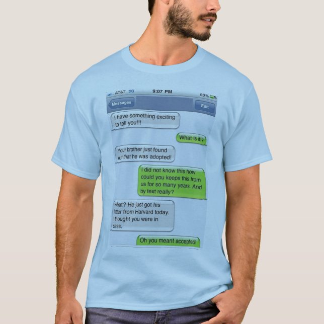 CAMISETA TEXTOS ENGRAÇADOS DE AUTOCORRECT (Frente)