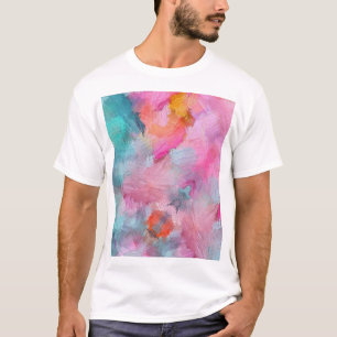 Camiseta Textura artística: Papel de parede Abstrato colori