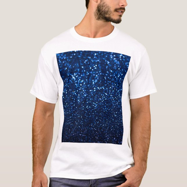 Camiseta Textura azul esfestiva (Frente)