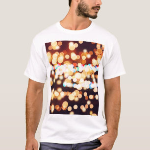Camiseta Textura Colorida de Abstrato Bokeh