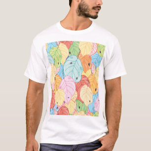 Camiseta Textura De Folha Brilhante: A Natureza Inspirou.