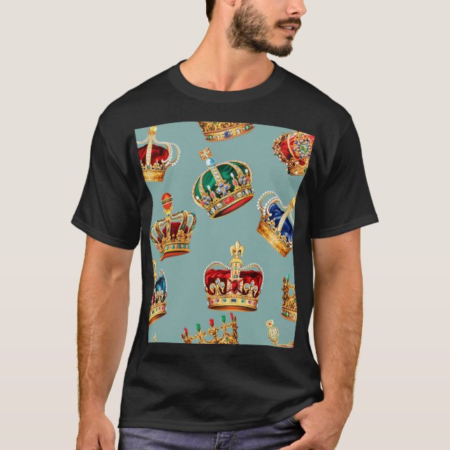 Camiseta Textura de Moda Barroca ouro (Frente)