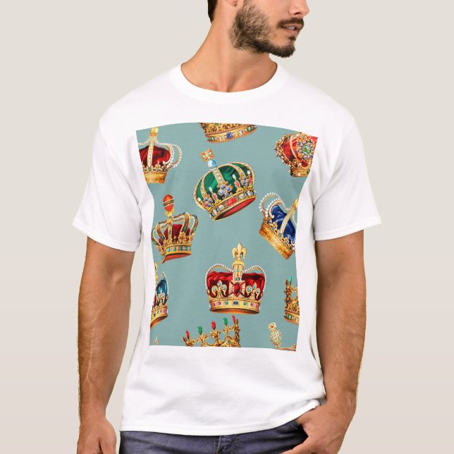 Camiseta Textura de Moda Barroca ouro (Frente)