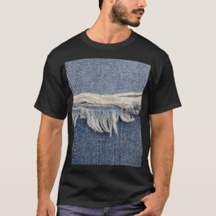 Camiseta Textura dos jeans riscada, fundo do na moda.