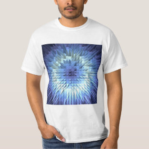 Camiseta textura geométrica abstrata do poligonal