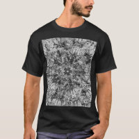 Textura negra e branca Mandala Desenho Ornamental