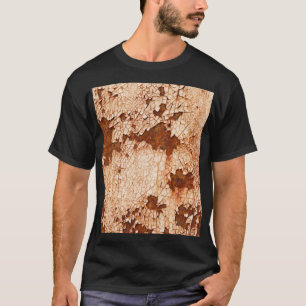 Camiseta Texturas de ferrugem: fundo de superfície curada.