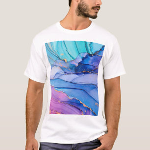 Camiseta Texturas livres, abstrato de luxo.