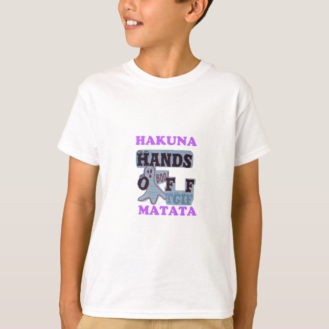 Camiseta TGIF Hakuna Matata Mãos De Cabeça Engraçada (Frente)