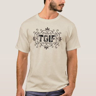 Camiseta TGIF obrigado bondade é sexta
