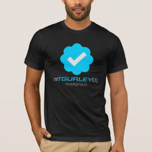 Camiseta @TGurley81 - Verificado - preto