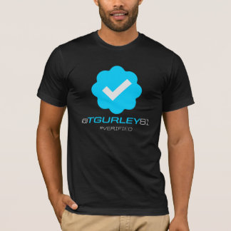 Camiseta @TGurley81 - Verificado - preto