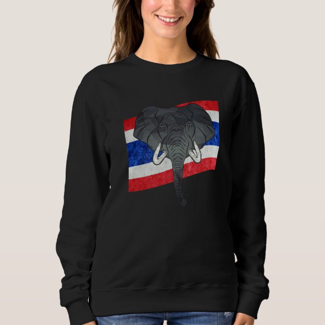 Camiseta Thailand Elephant Backpacking Travel Vacation (Frente)