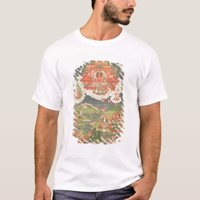 Camiseta Thangka do paraíso de Amitabha (Frente)