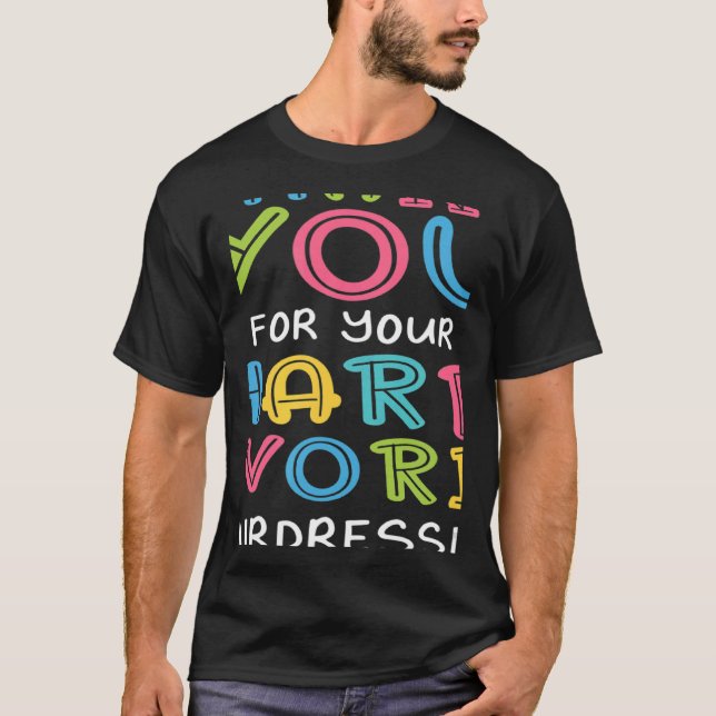 Camiseta Thank You For Hard Work Hairdresser Sayings Hairst (Frente)