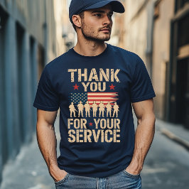 Camiseta THANK YOU FOR YOUR SERVICE Veterans Day Tribute