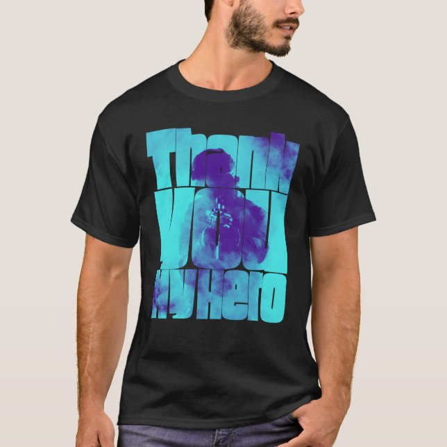 Camiseta Thank You My Hero Military Veteran  15 (Frente)
