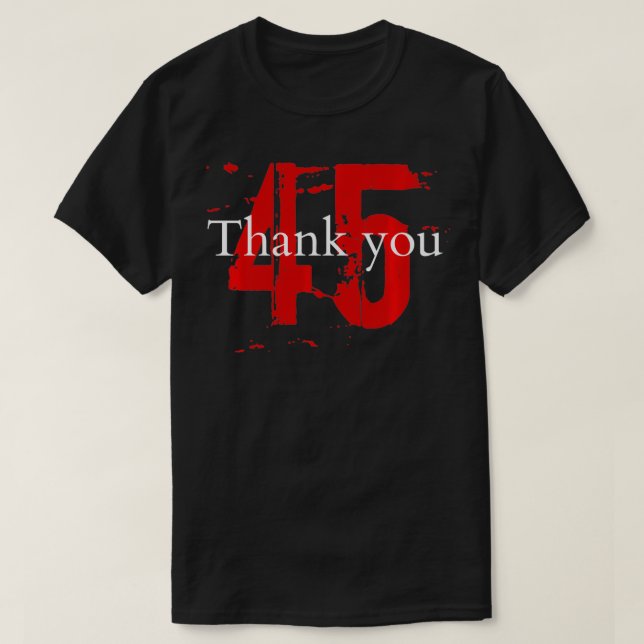 Camiseta Thank you President Trump  (Frente do Design)