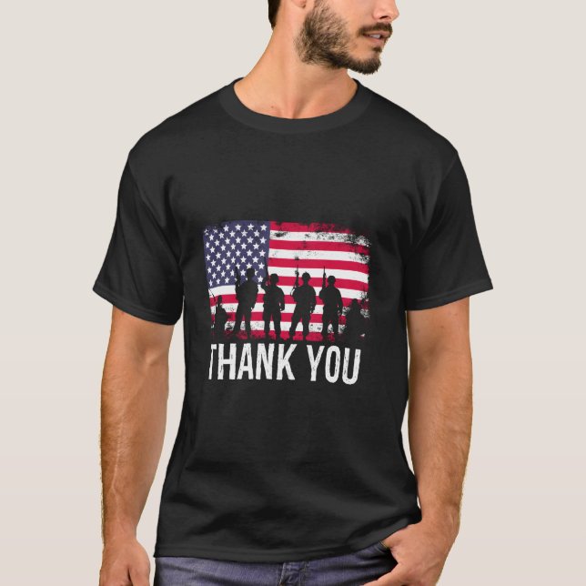 Camiseta Thank You Us Flag (Frente)