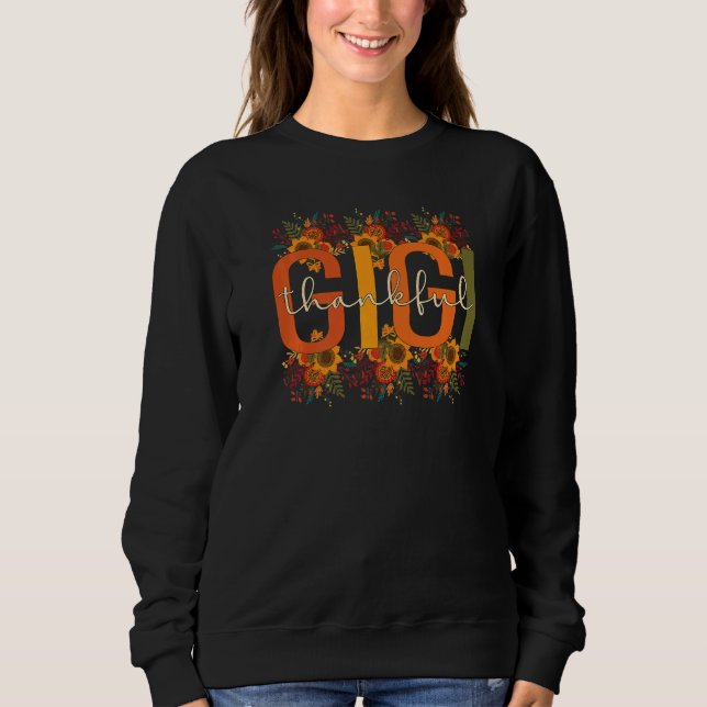Camiseta Thankful Gigi Grandmother Thanksgiving Gigi Grandm (Frente)