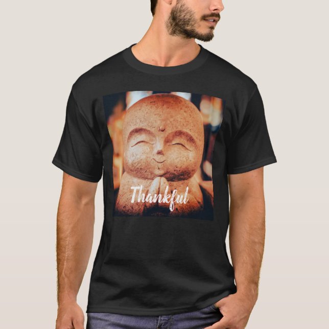 Camiseta Thankful Happy Buddha (Frente)